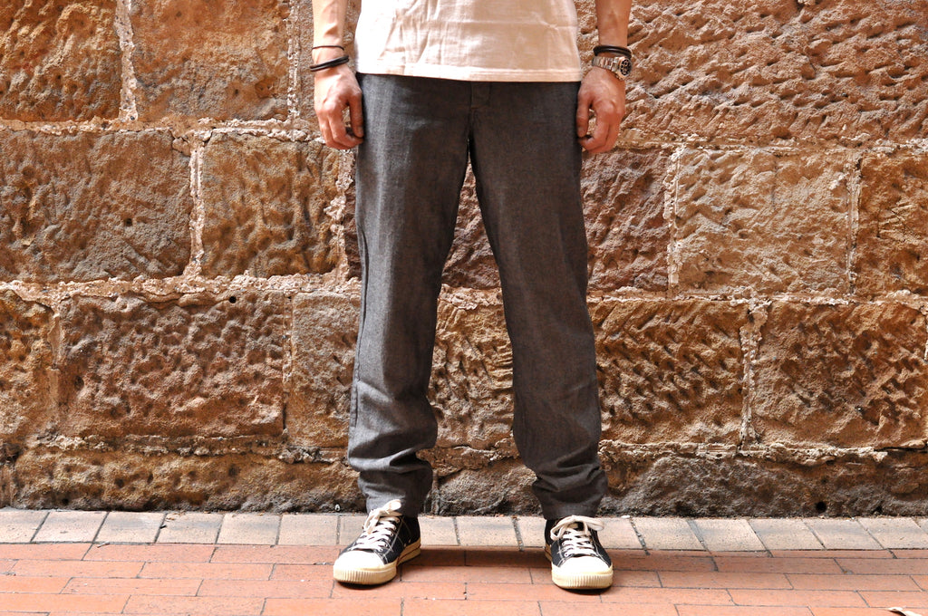 FREEWHEELERS 10OZ "FEARLESS" HBT CHINOS (RELAX TAPERED FIT)