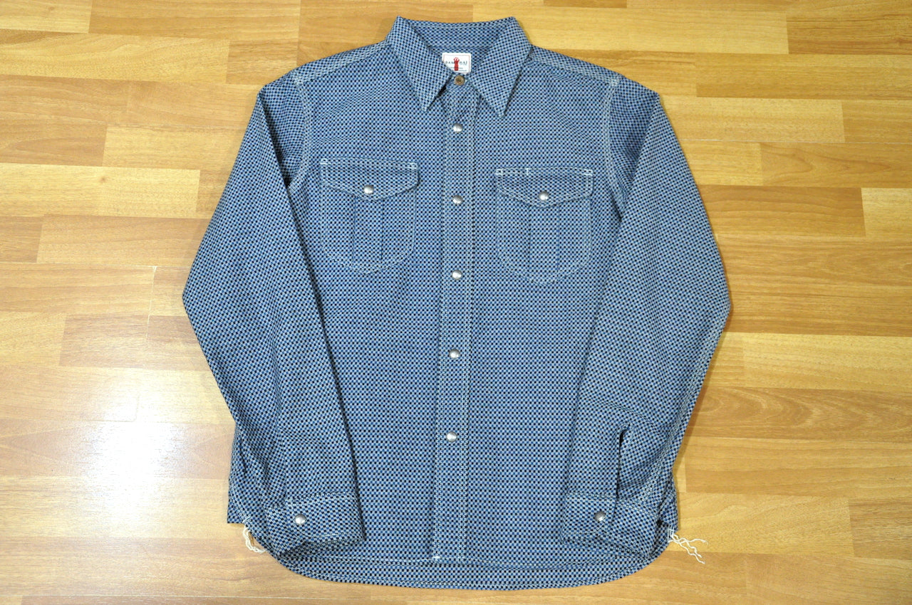 Samurai 10oz Indigo Dyed Check Shirt