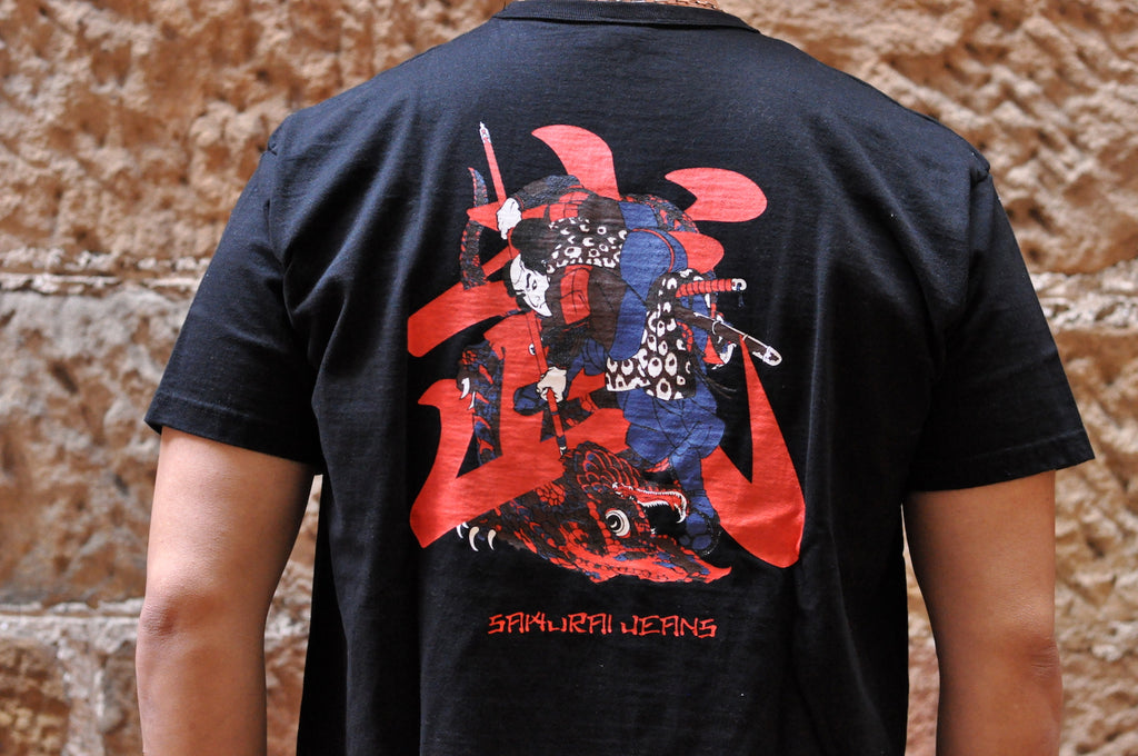 SAMURAI 6.7OZ 'BATTLE GOD' LOOPWHEEL TEE (BLACK)