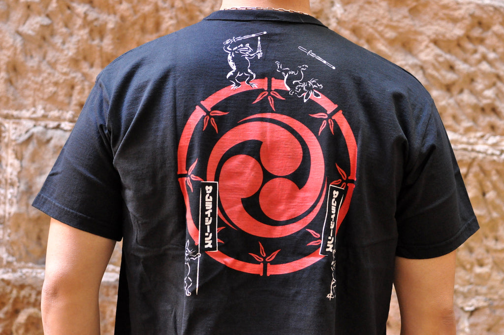 SAMURAI 6.7OZ 'SUPER-SAMURAI' LOOPWHEEL TEE (BLACK)