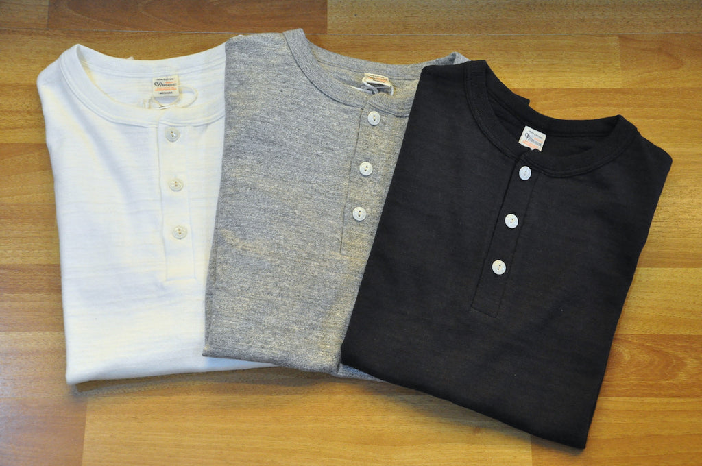 Warehouse "Bamboo Textured" Loopwheel Henley Tees