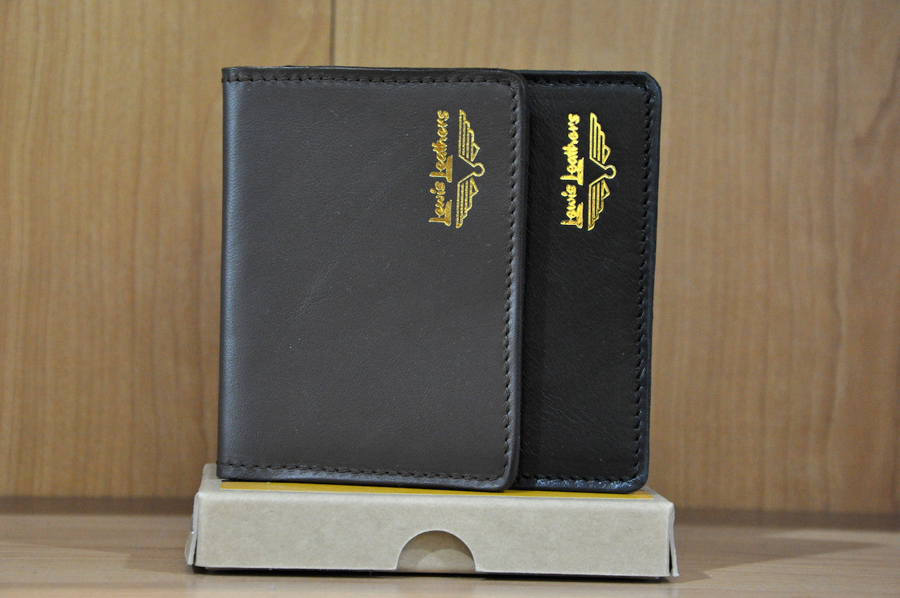 Lewis Leathers “Aviakit" Horsehide Card Cases