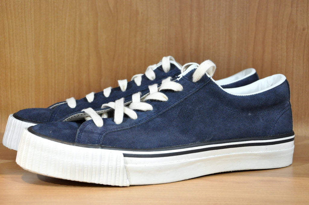 Warehouse "No Star" Suede Sneakers (Navy)