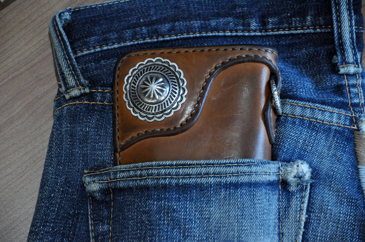 The Flat Head “Silver Concho” Long Wallet 31 Months In Use!