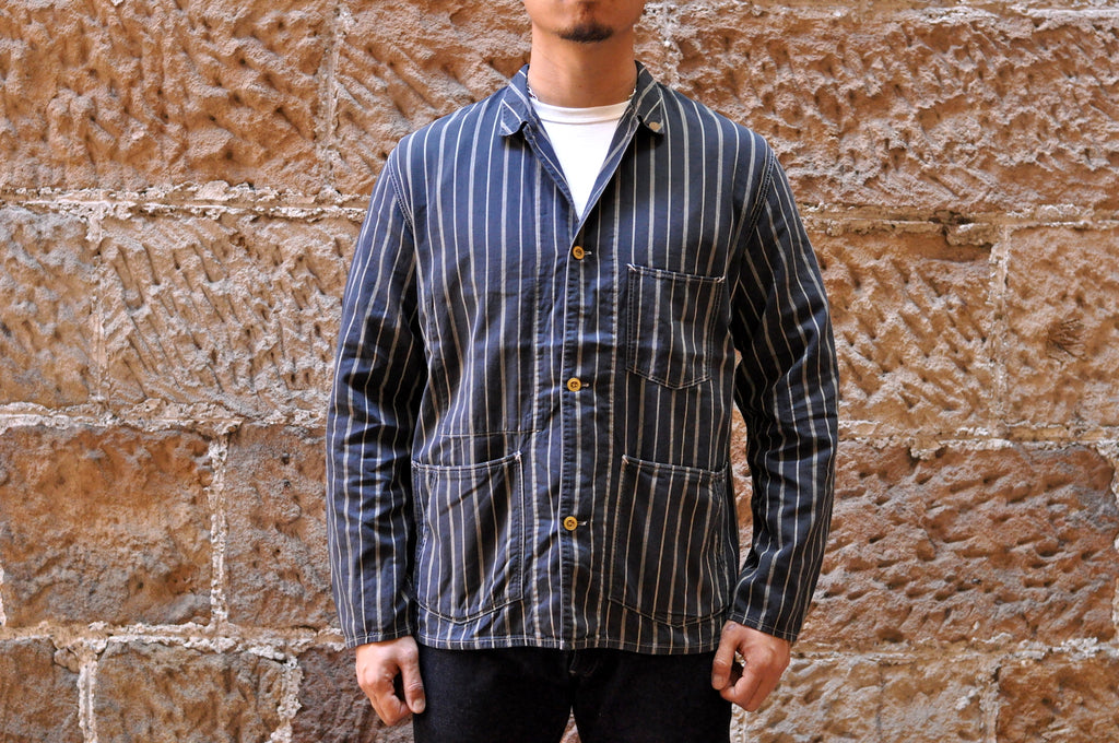 STEVENSON OVERALL CO. 'FOREMAN' STRIPED COVERALL