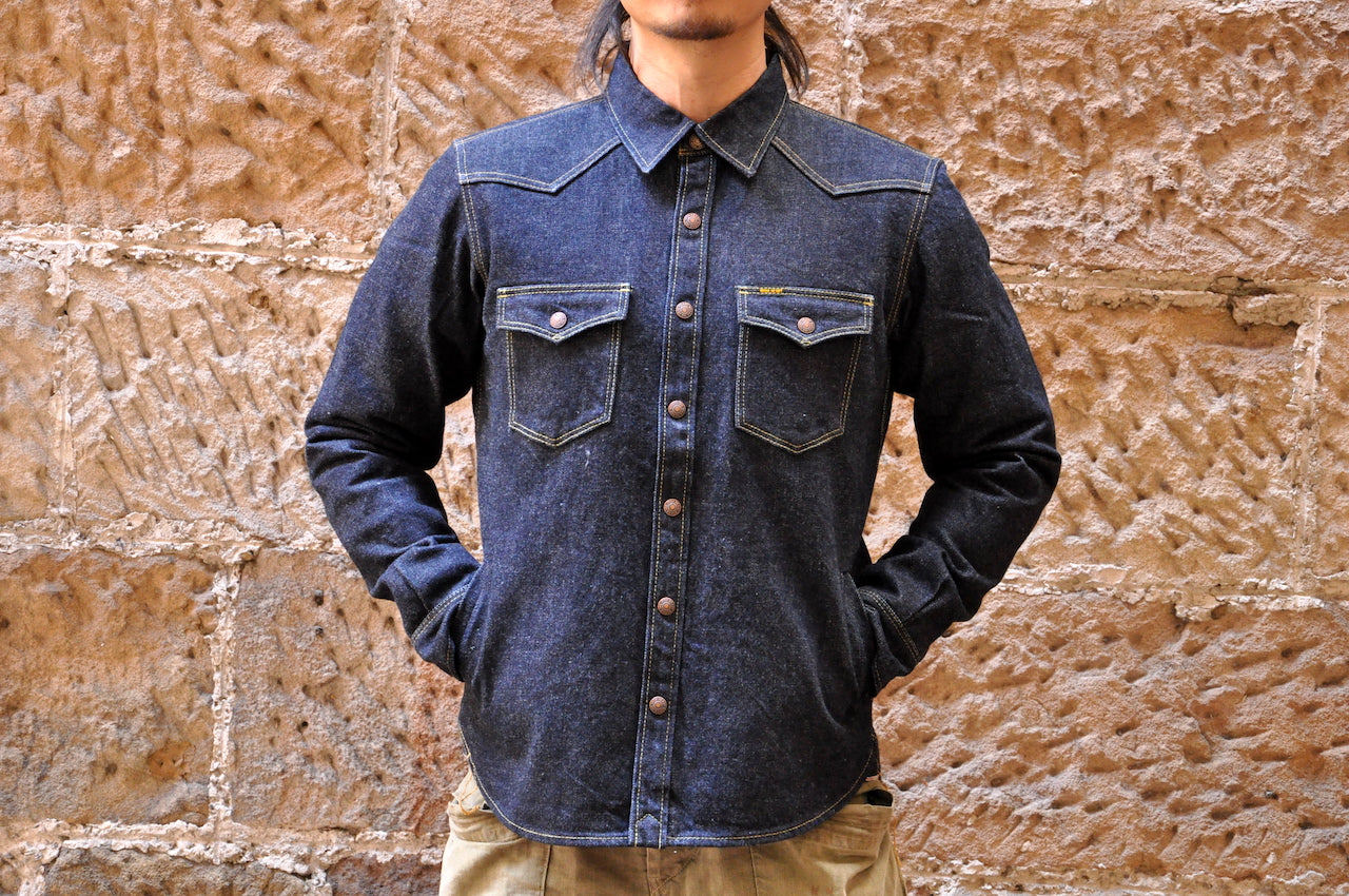 Iron Heart 18oz Selvage  Denim Jacketed Shirt