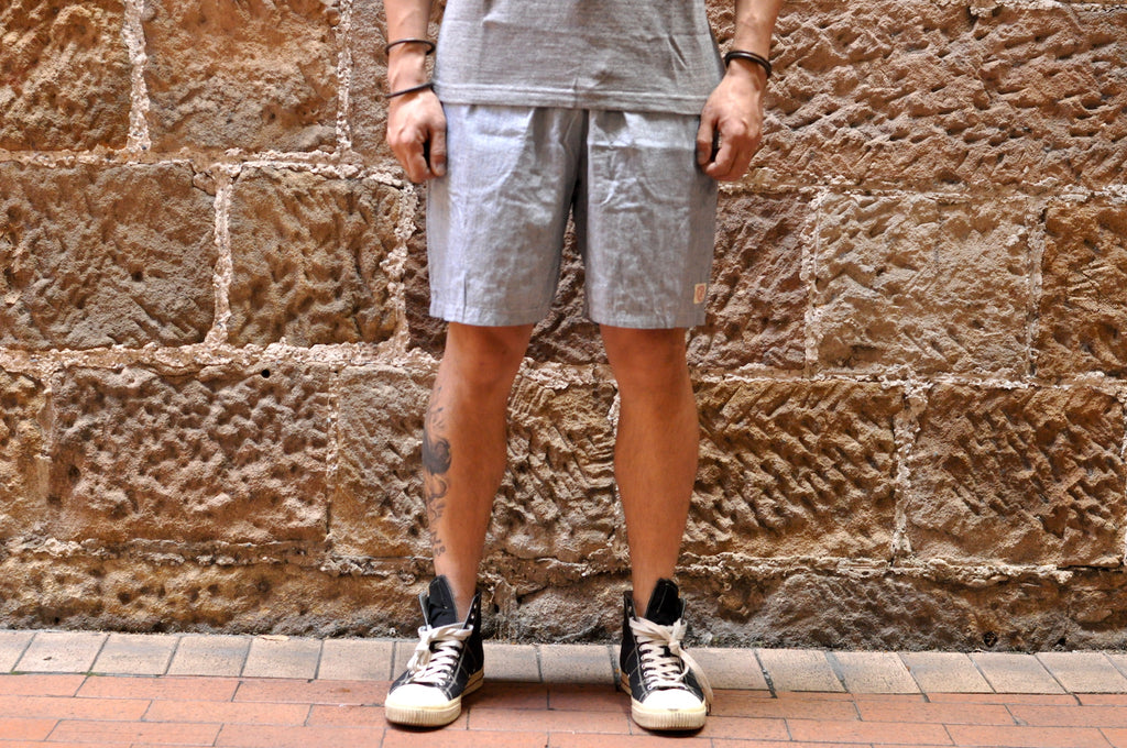FULL COUNT INDIGO HICKORY EASY SHORTS
