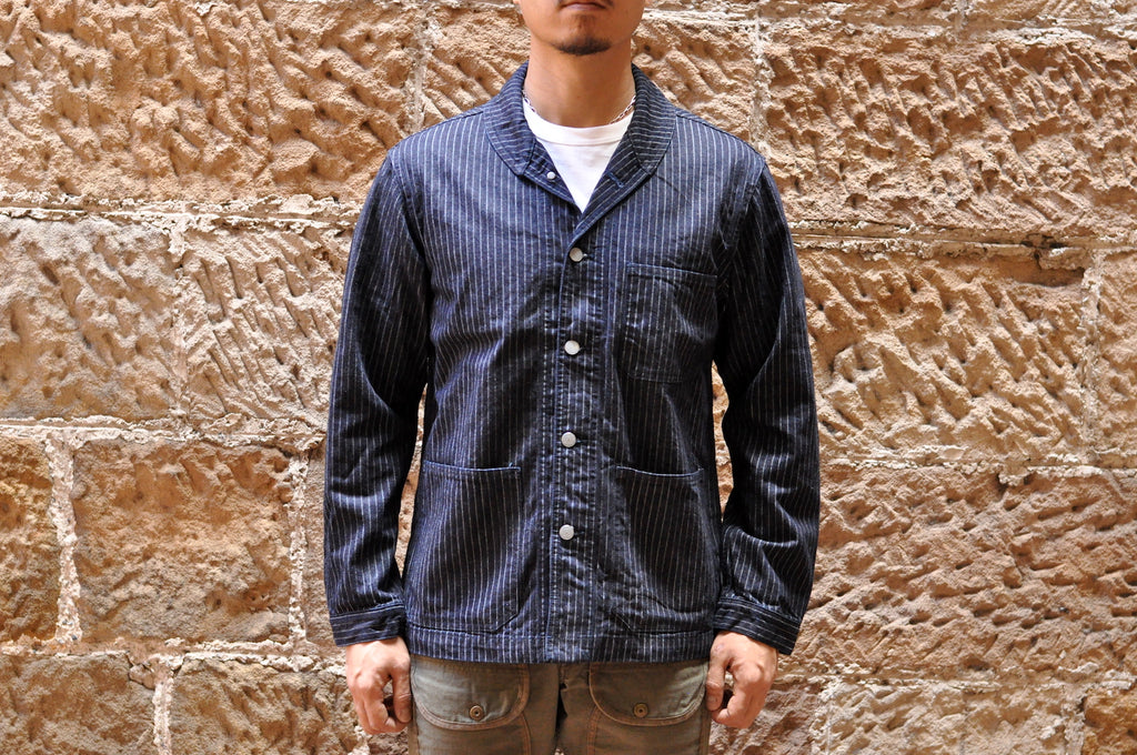 Momotaro 13oz Striped Denim USN Coverall