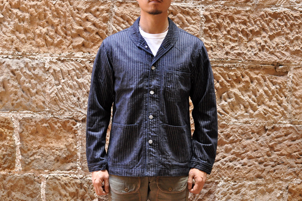 Momotaro 13oz Striped Denim USN Coverall