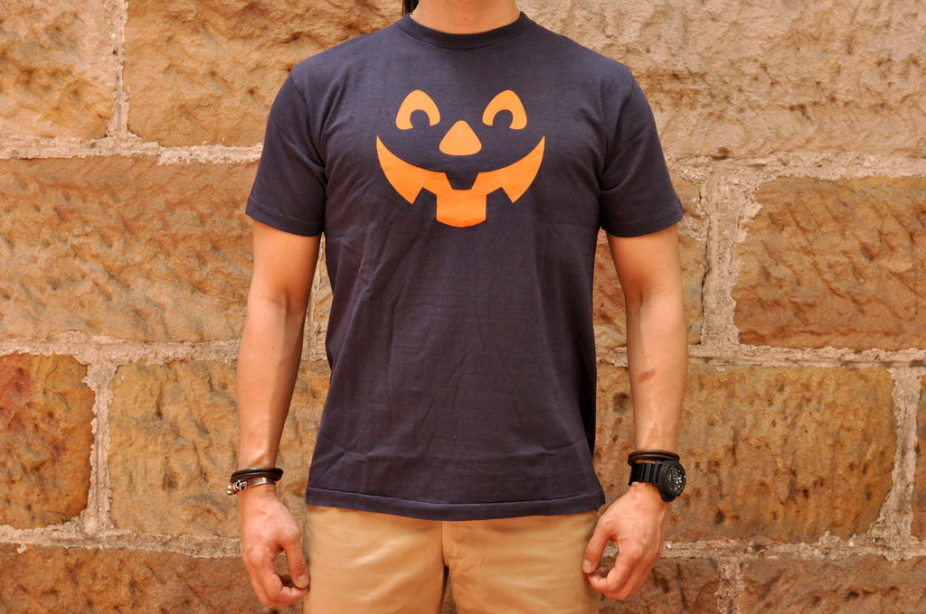 DUBBLE WORKS 5.5OZ "HALLOWEEN" LOOPWHEELED TEE (NAVY)
