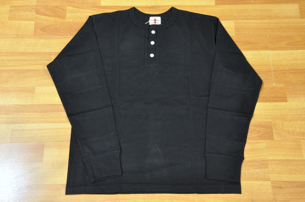 Samurai 6.7oz L/S Loopwheeled Henley Tees