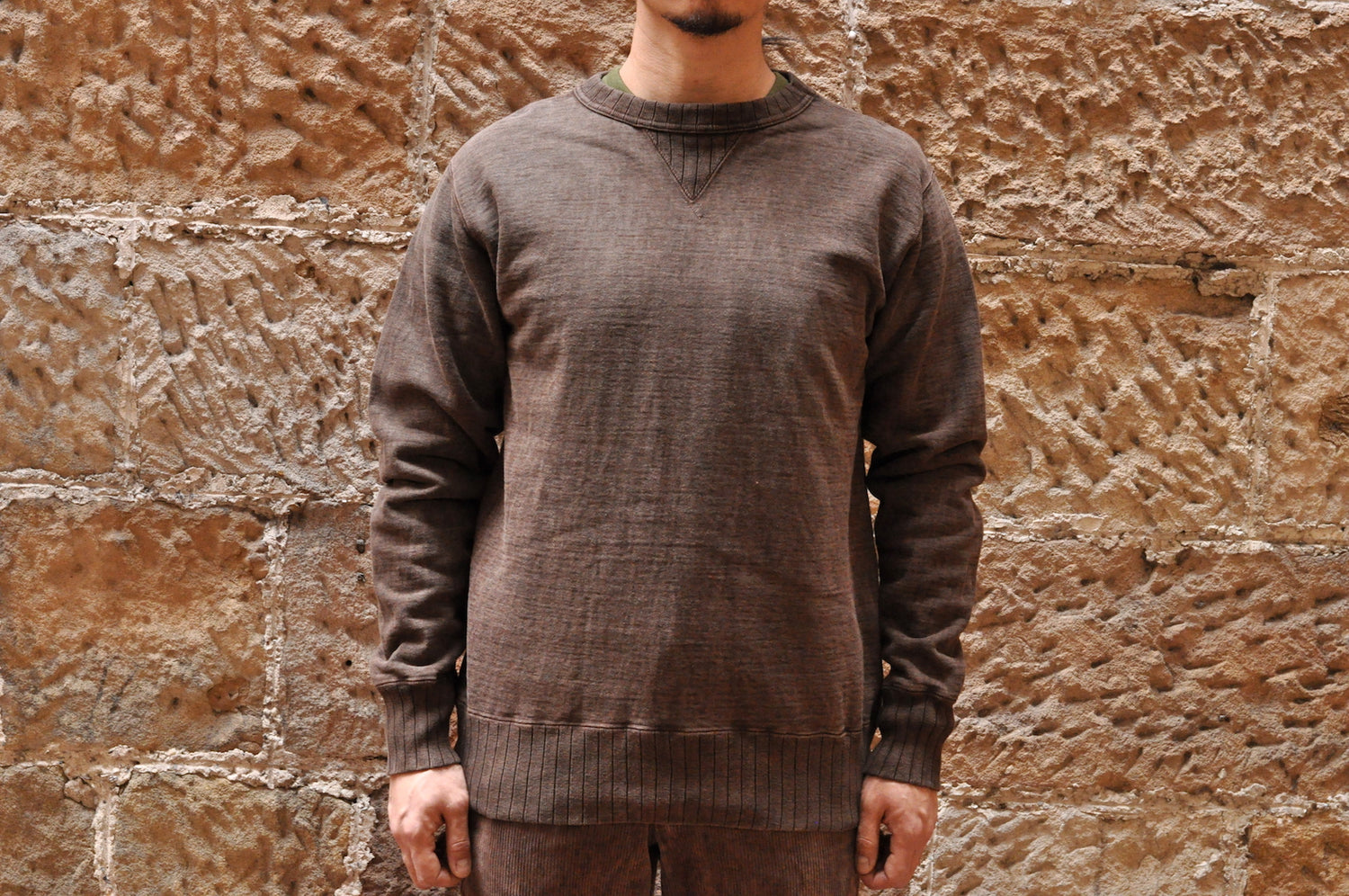 Studio D'Artisan 12oz Mud Dyed Loopwheel Sweatshirt