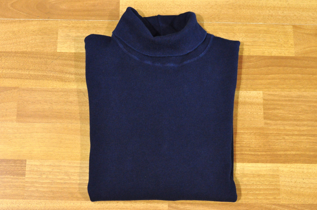 Blue Blue Japan Indigo Dyed Turtle Neck Sweatshirt