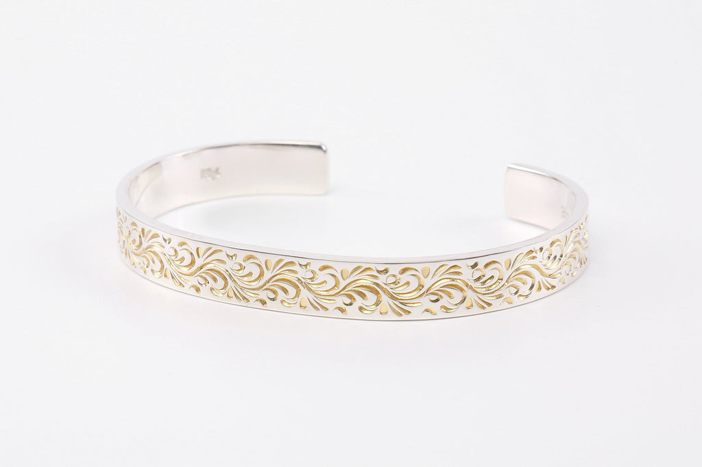 LEGEND 8MM ‘REBIRTH’ BANGLE WITH 24K GOLD