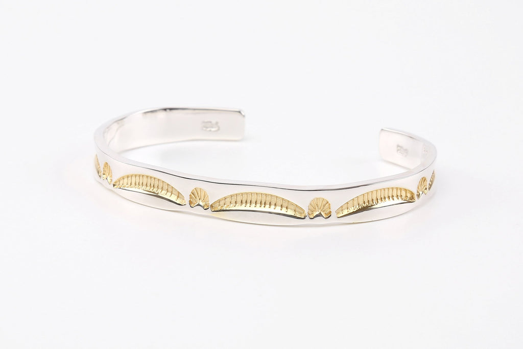 LEGEND 6MM ‘GOLDEN BRIDGE’ BANGLE WITH 24K GOLD