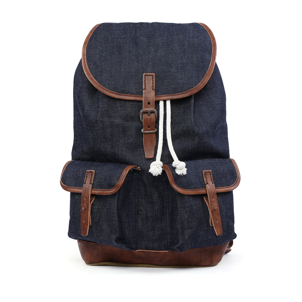 Warehouse Denim & Canvas Backpack