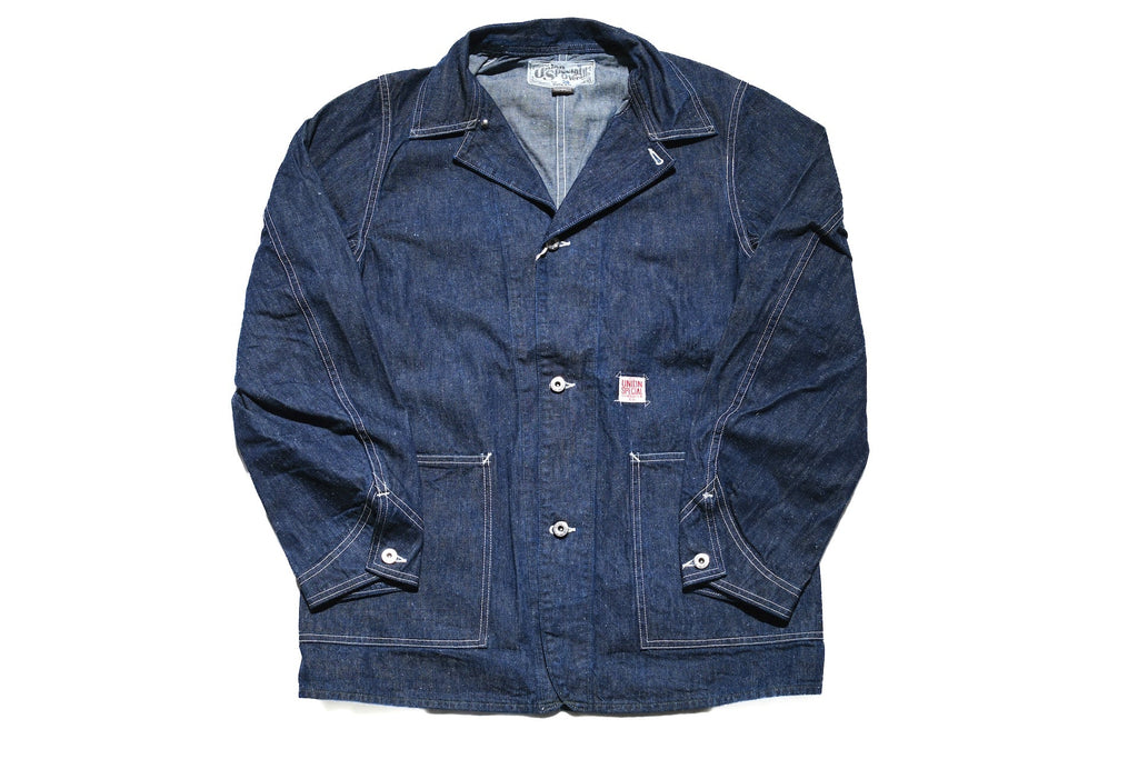 Freewheelers 11.5oz Indigo Denim “STEELBACKER” Work Coat