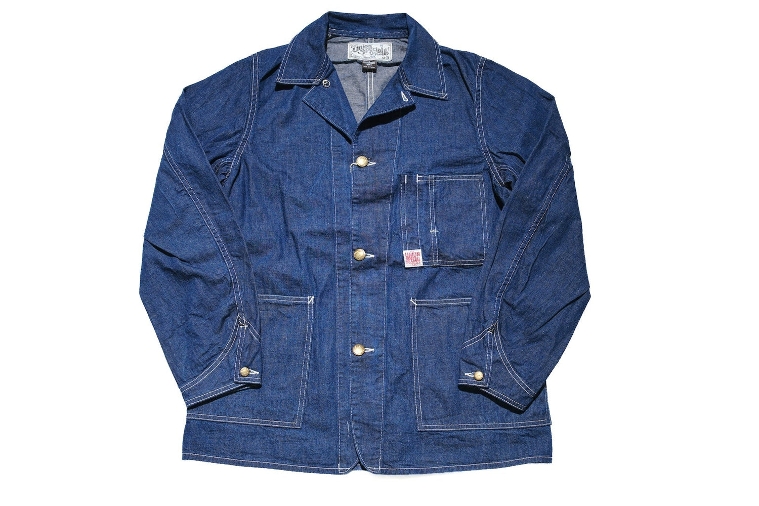 Freewheelers 9.5oz Indigo Denim “IRON WARF” Work Coat