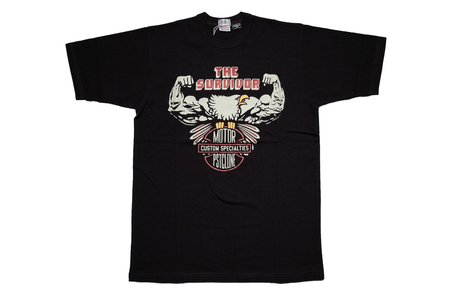Freewheelers 6oz “THE SURVIVOR” Graphic Tee (Shady Black)
