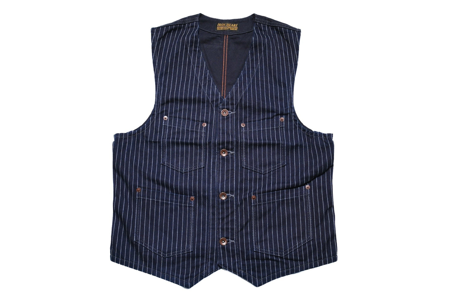 Iron Heart 12oz Wabash Vest (Indigo)