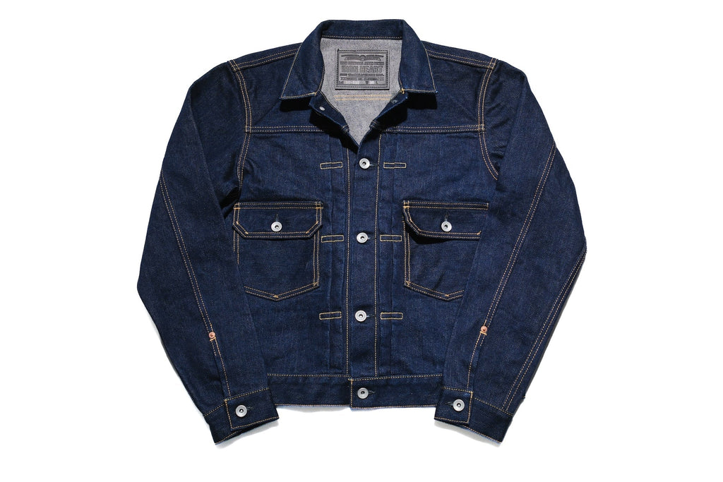 Iron Heart 19oz Indigo Dyed Modified Type 2 Denim Jacket