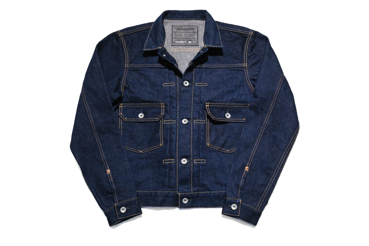 Iron Heart 19oz Indigo Dyed Modified Type 2 Denim Jacket