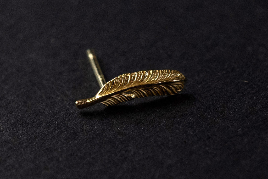 Legend "Mini Feather" 22K Gold Earrings (JE-1/JE-2-22k)