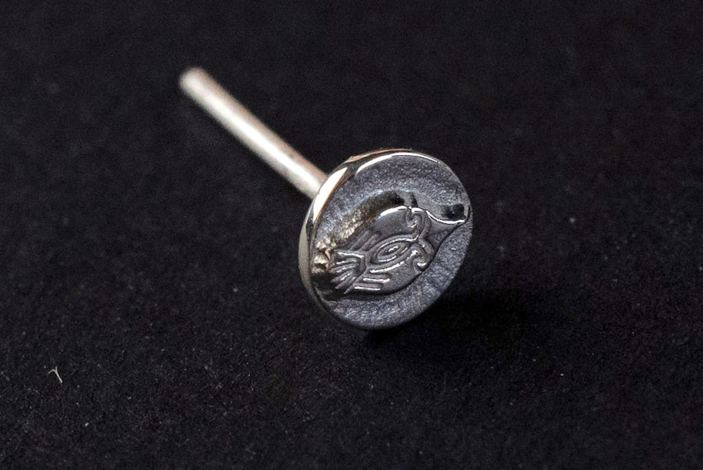 LEGEND SIZE SMALL "EAGLE EMBLEM" EARRING (JE-3-S)