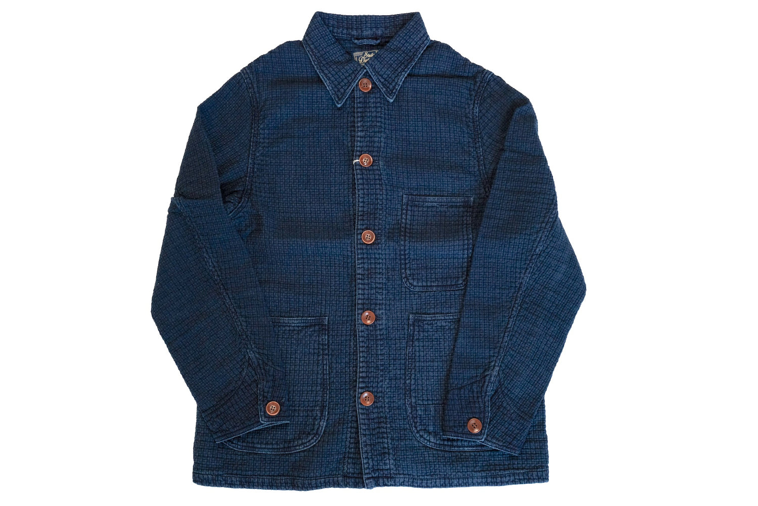 Studio D'Artisan Indigo "Double-Layered Sashiko" Coverall