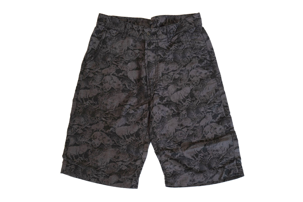 Studio D'Artisan "Hundred Tigers" Aloha Shorts (Kurozome)