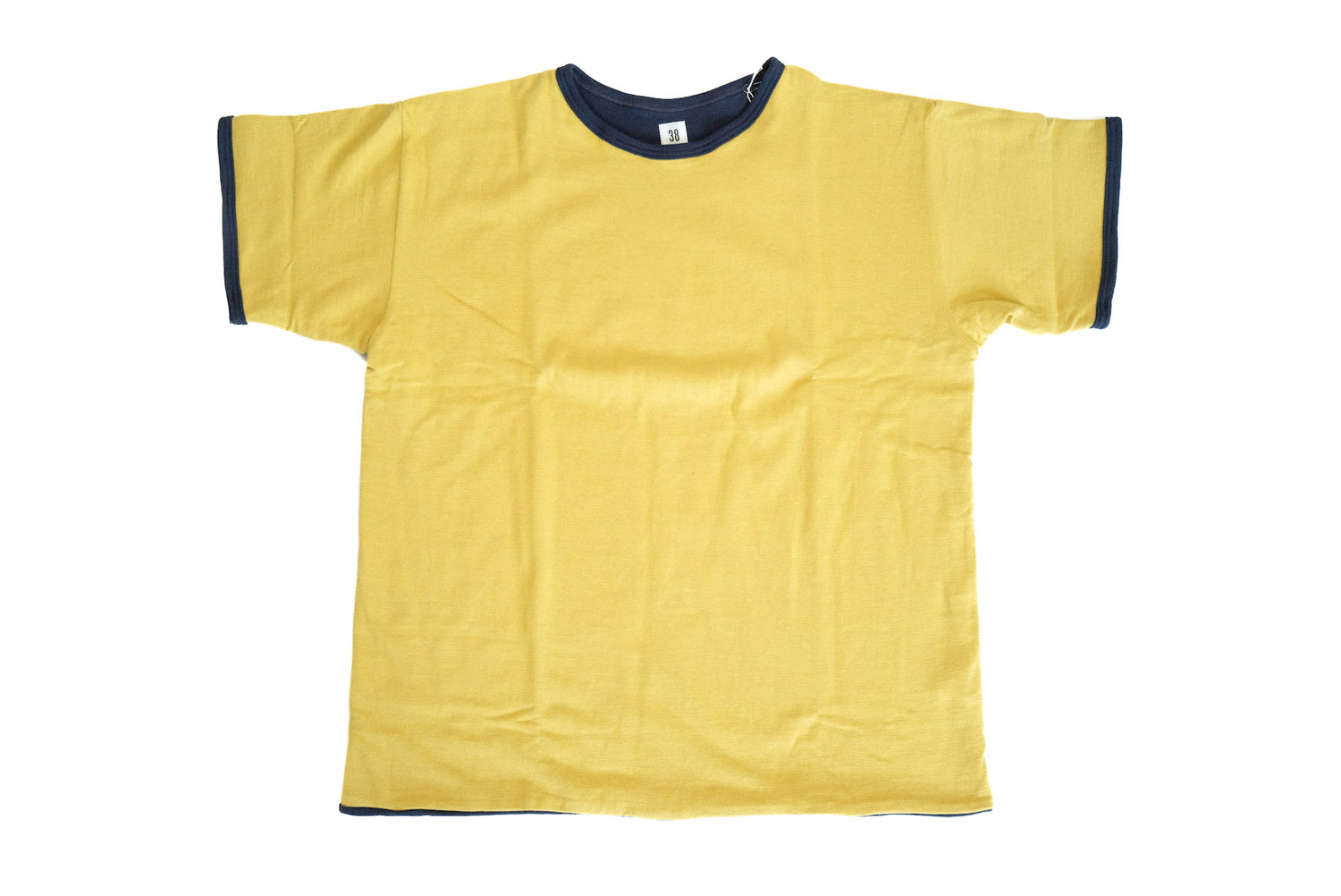 Warehouse 12oz USN Reversible Loopwheeled Tee (Yellow X Navy)