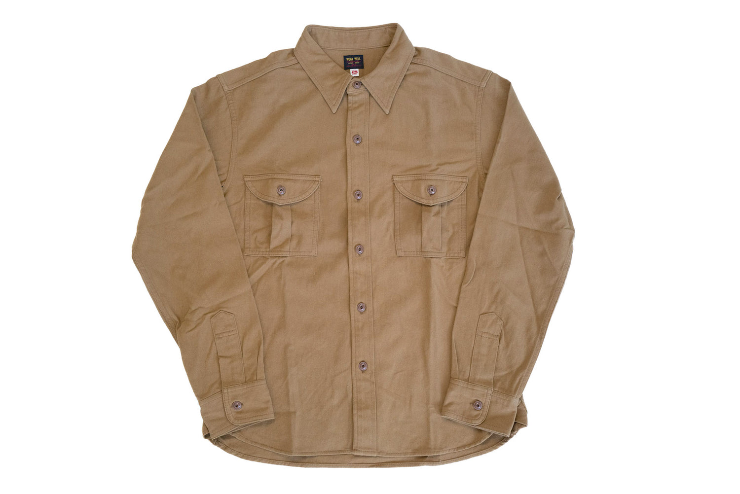 UES 11oz Twisted-Yarn Safari Shirt (Khaki Gold)