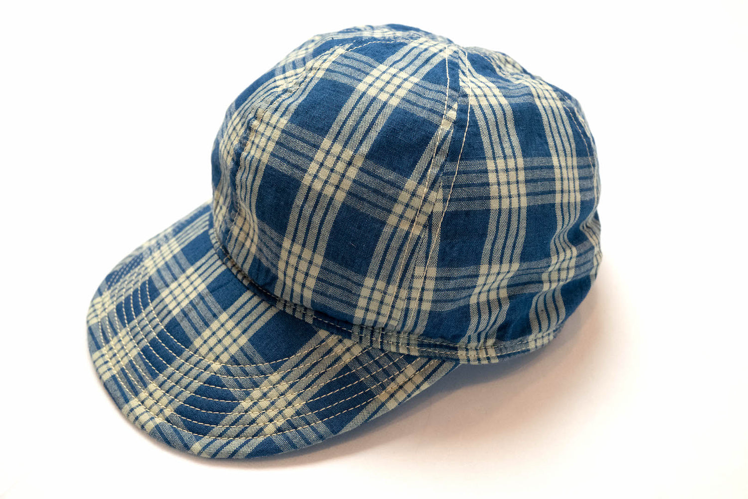 FULL COUNT A-3 INDIGO CHECK WORK CAP