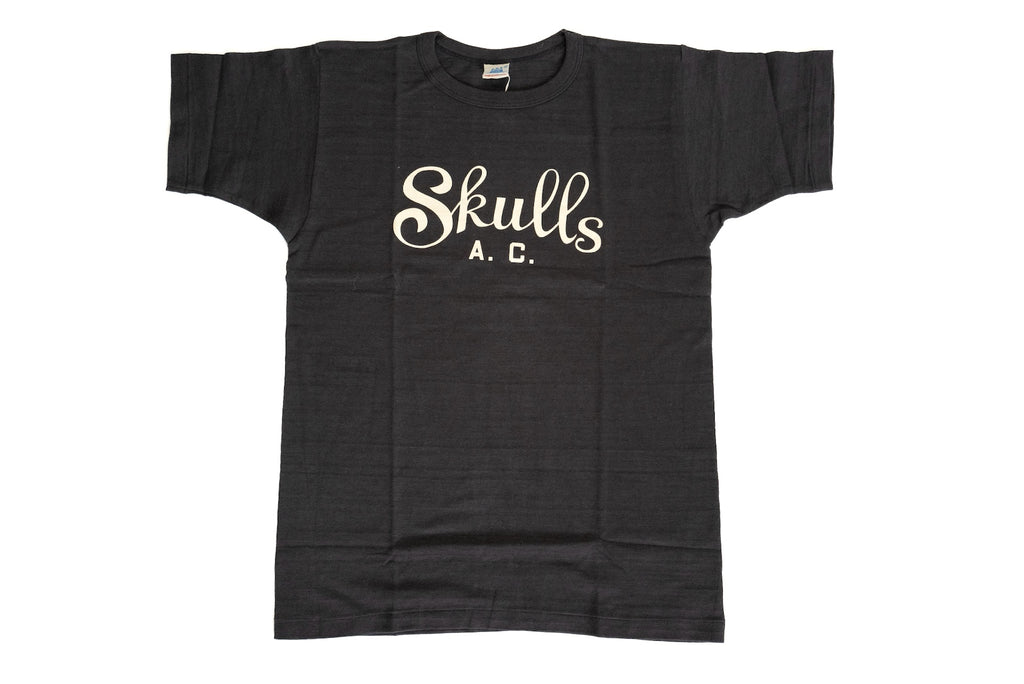 John Gluckow X Warehouse Co. 6oz 'Skulls A.C.' Loopwheeled Tee (Black)