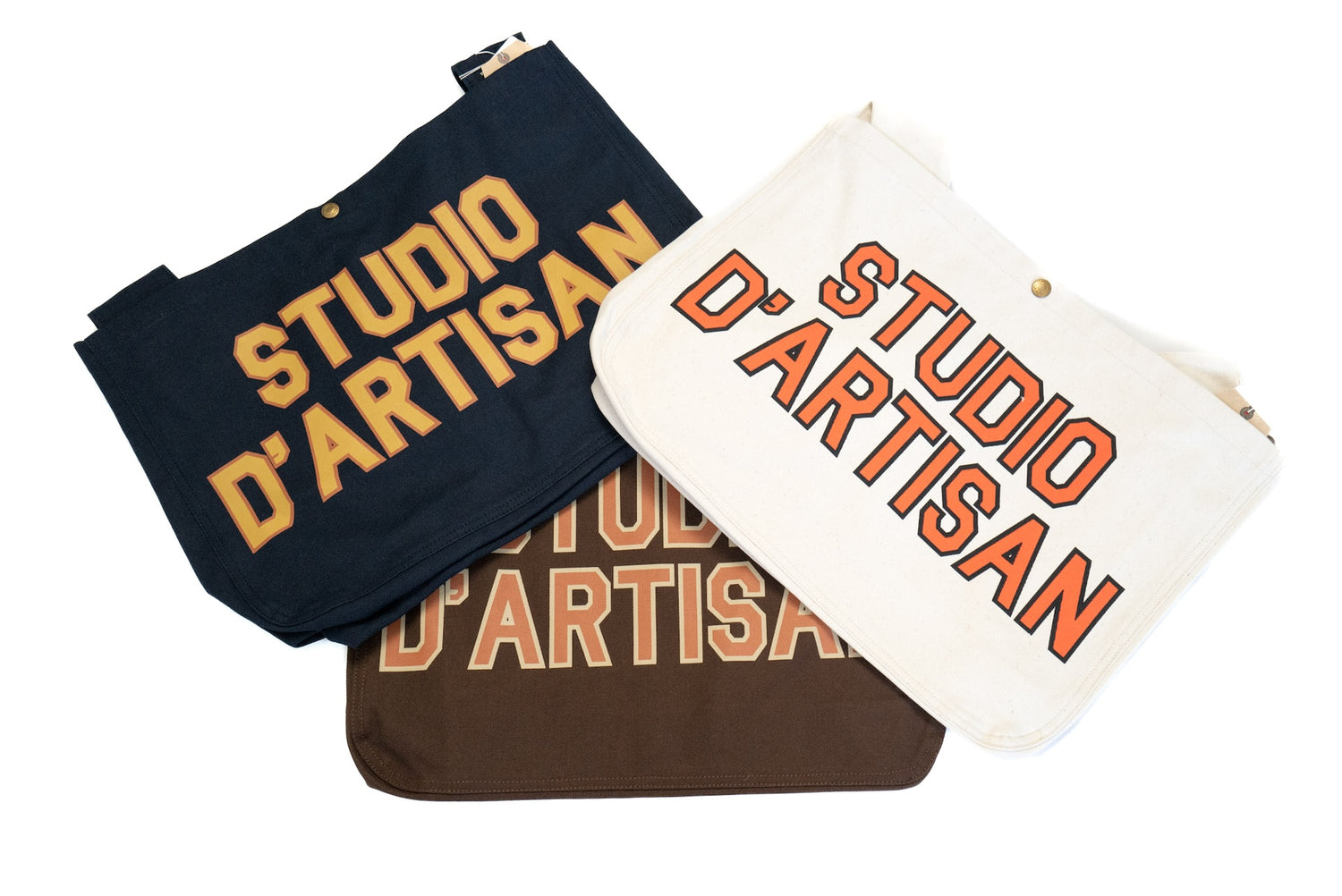 Studio D'Artisan Heavyweight Duck Canvas Newspaper Bag