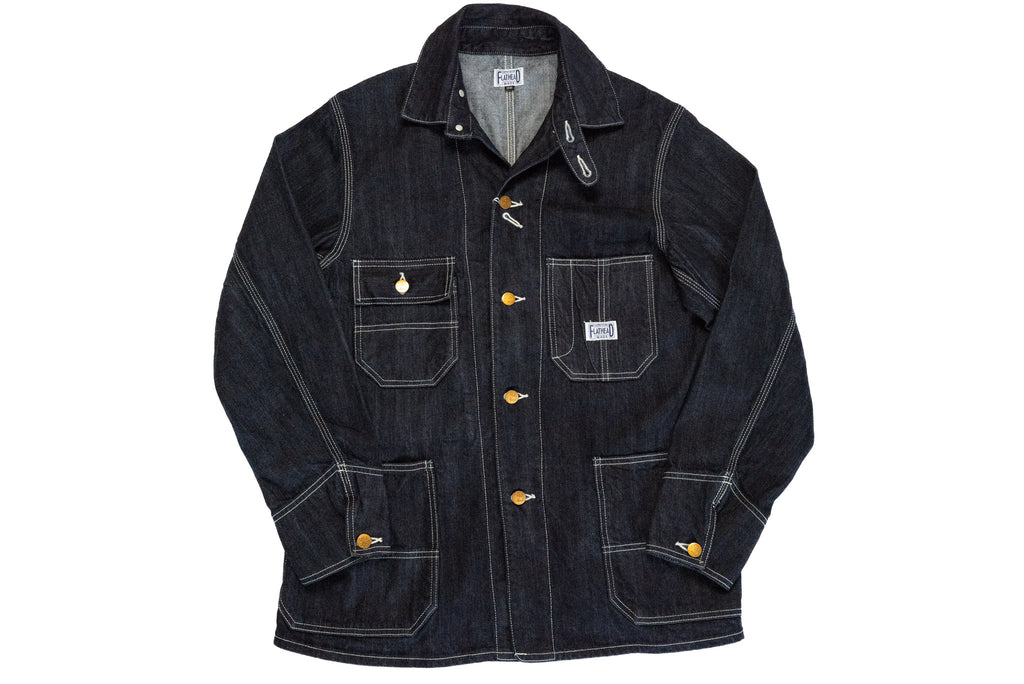 THE FLAT HEAD 10OZ INDIGO SELVAGE DENIM COVERALL