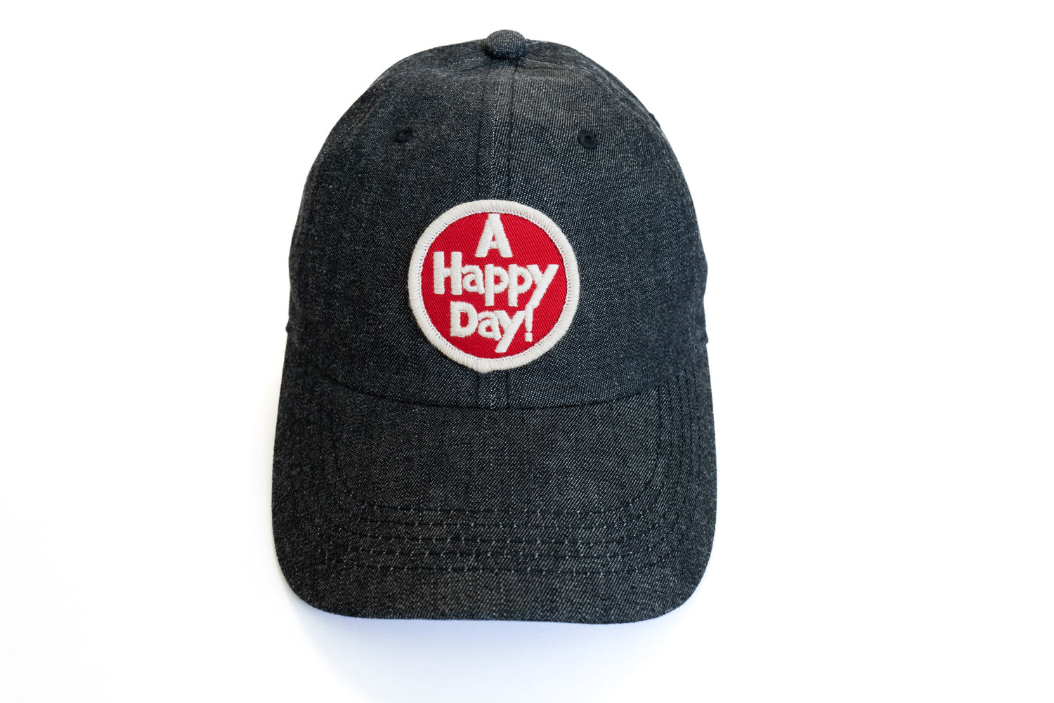 UES "A Happy Day" Black Denim Baseball Cap (Limited Run)