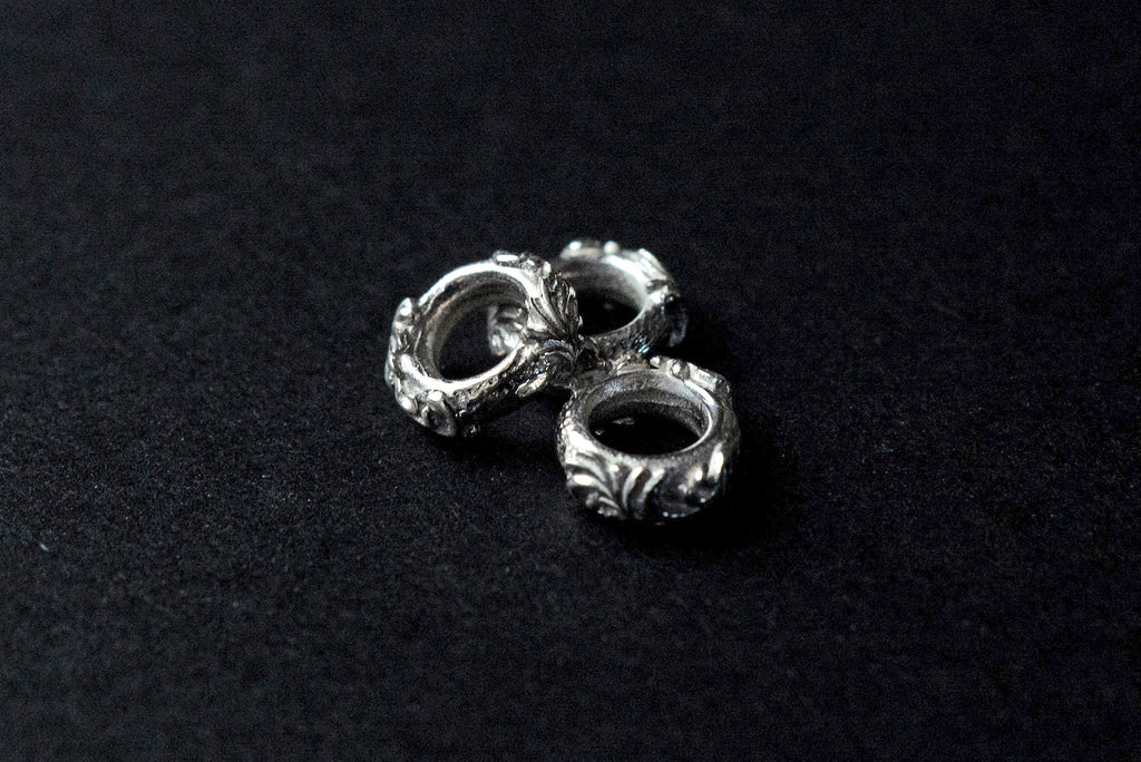 LEGEND SILVER "FLORA" FLAT BEAD (OT-4-L)