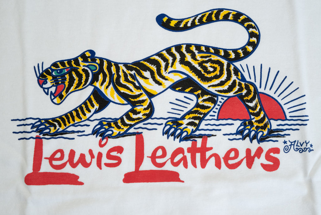 Lewis Leathers X Liam Alvy 'Prowling Tiger' Tubular Tee