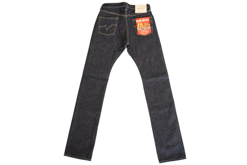 IRON HEART 19OZ 555S-19L DENIM (SLIM TAPERED FIT)