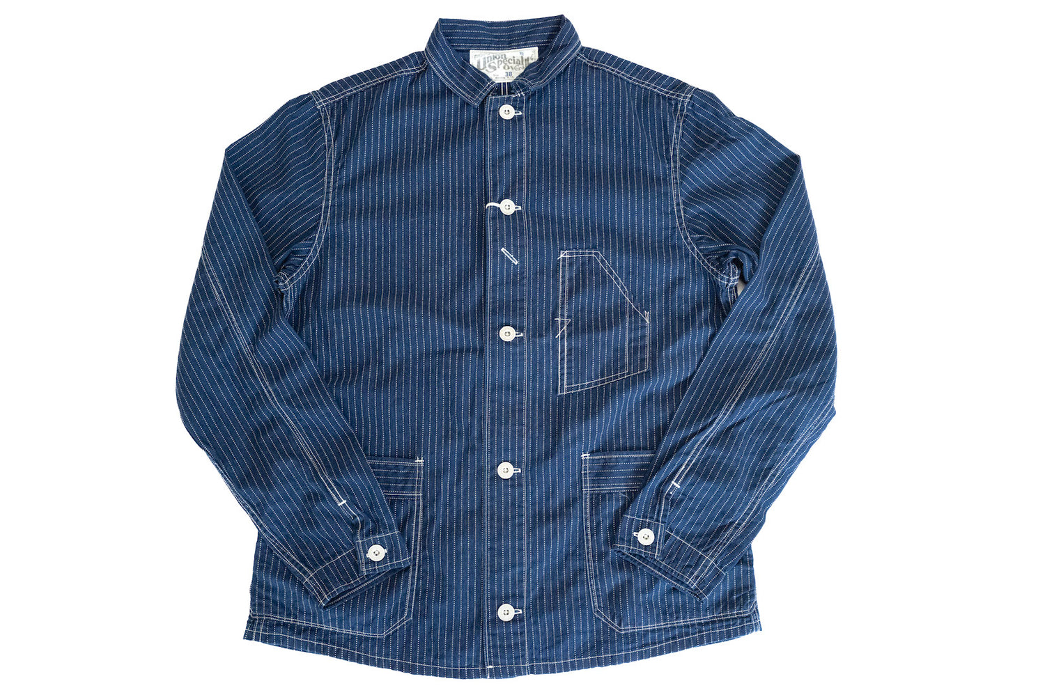 Freewheelers "WIGWAG" Indigo Wabash Work Jacket