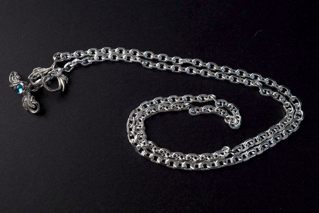 Legend "Heart" Silver Chain with Blue Topaz