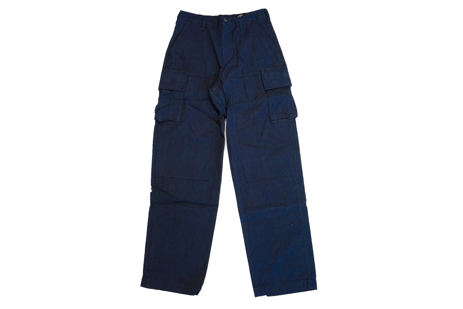 Samurai Natural Indigo Dyed Ripstop Jungle Fatigue Pants (Straight fit)