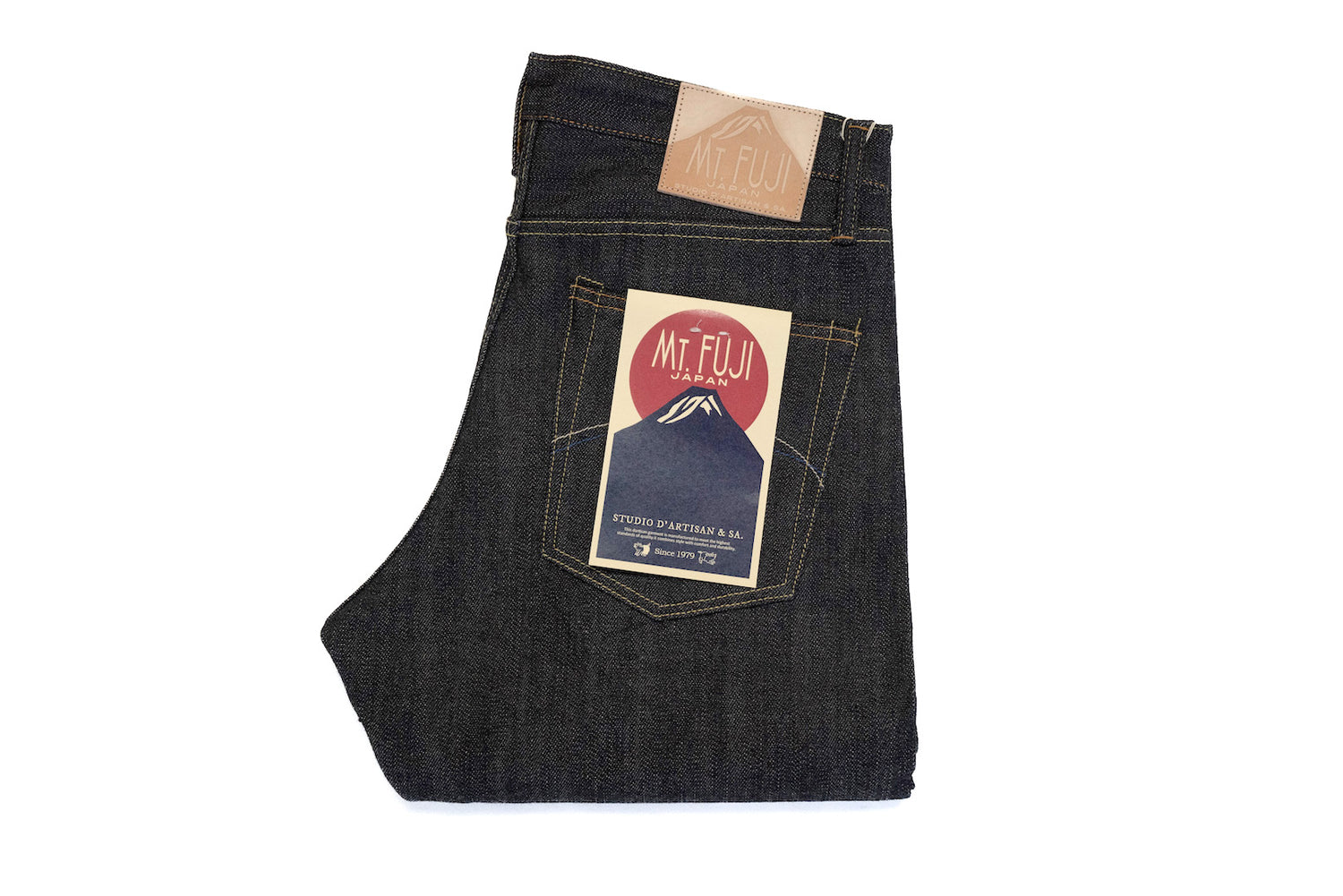 STUDIO D'ARTISAN D1838 14OZ "MT.FUJI" DENIM (RELAXED TAPERED FIT)