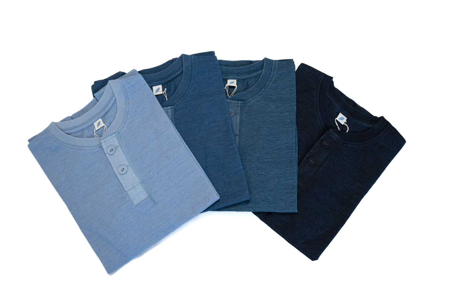 Pure Blue Japan 6.5oz "Signature" Indigo Dyed Henley Tee