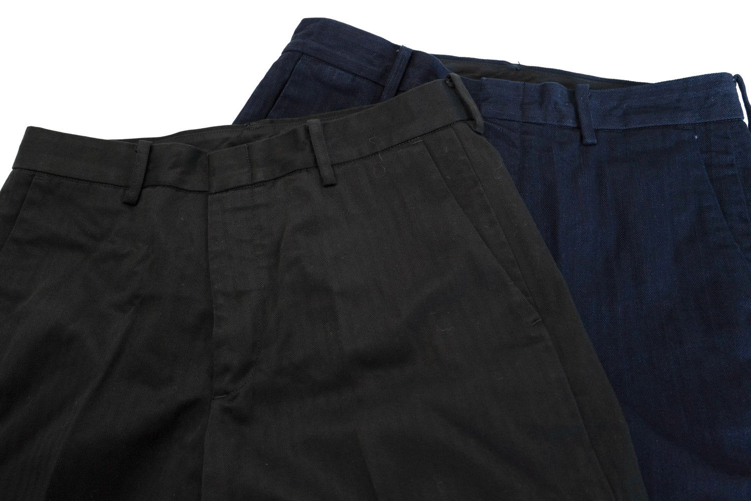 Momotaro 12oz "Supima Cotton" Herringbone Twill Tailored Trousers