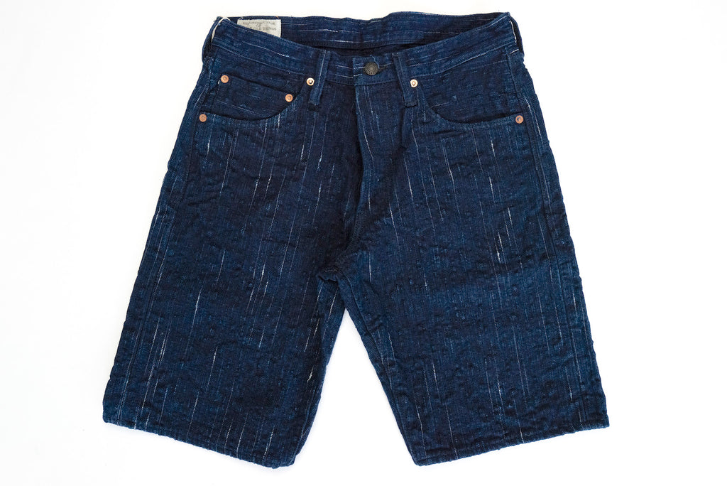 Studio D'Artisan 15oz Indigo Kasuri Denim Shorts