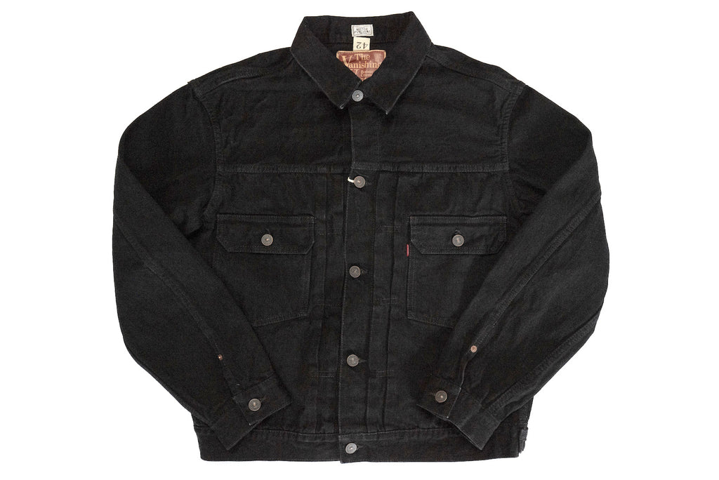 FREEWHEELERS 14OZ 507RB TYPE 2 BLACK DENIM JACKET