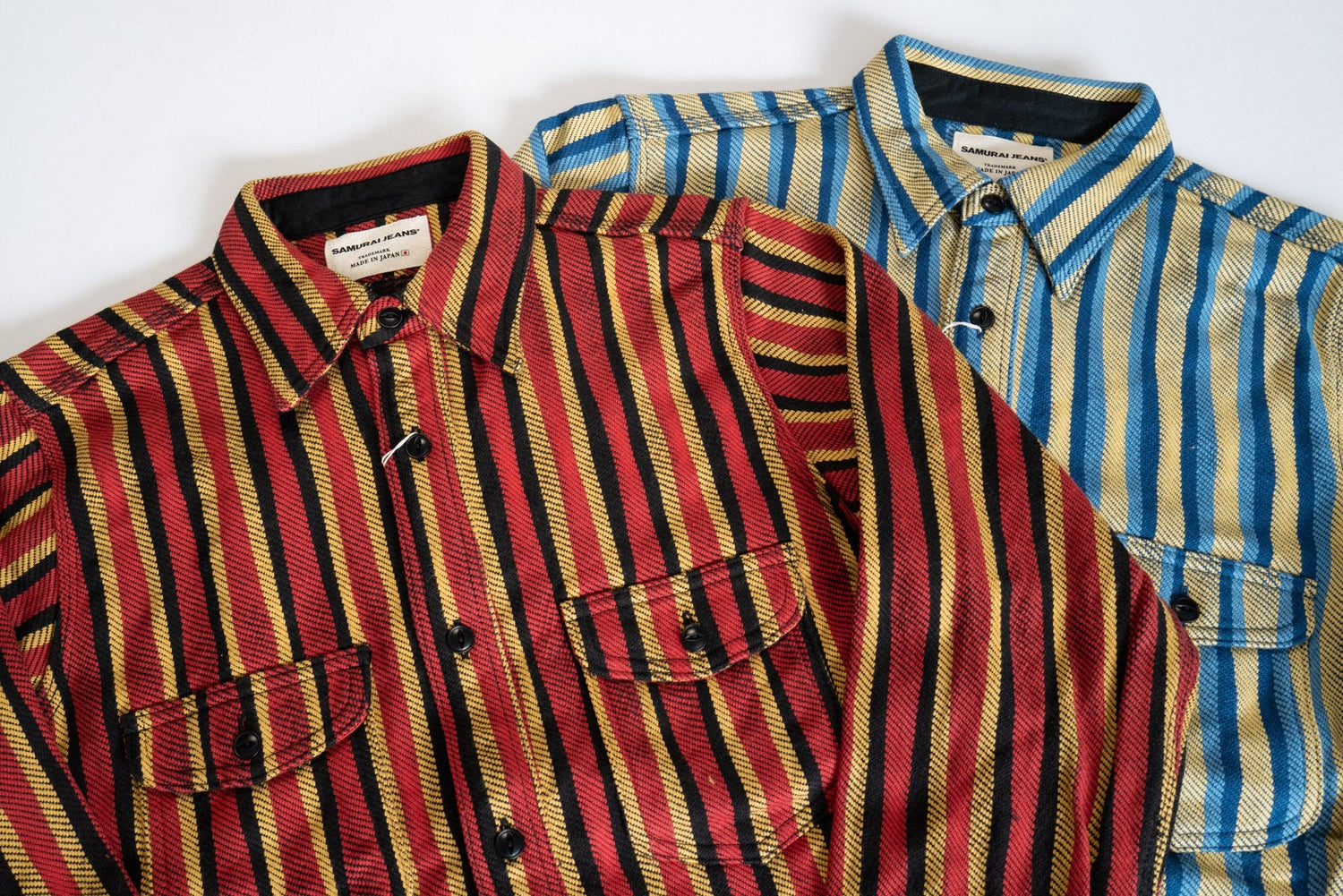 Samurai Heavyweight Oversea Edition "Drunk Striped" Flannel Workshirt