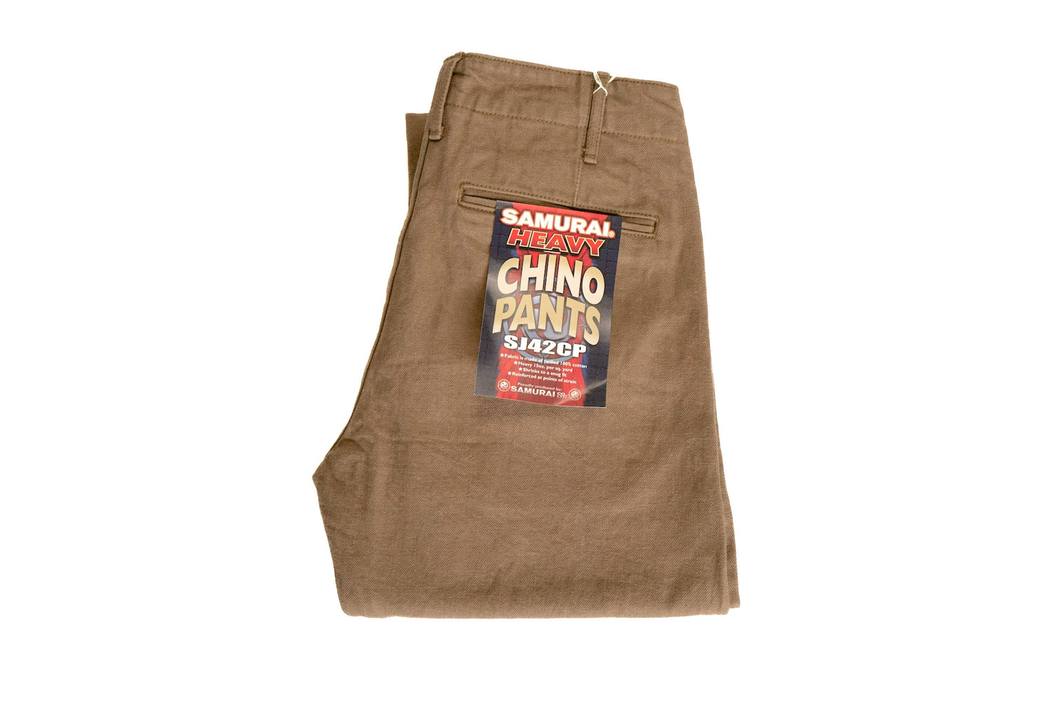 Samurai 15oz Selvage Duck Canvas Chinos (Khaki)